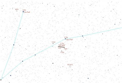 Наблюдения Урана 29 Сентябрь 2015 10:40 первое