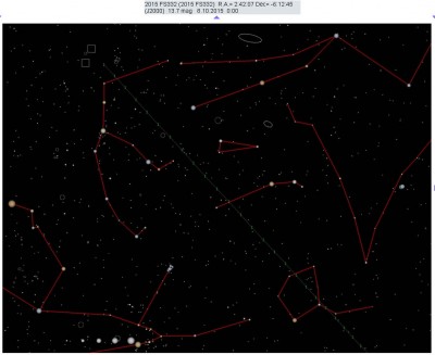 Наблюдение астероидов. 02 Октябрь 2015 20:04