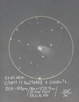 2017 T2 (PANSTARRS) 26 Март 2020 14:58 2017 T2 (PANSTARRS) 26 Март 2020 14:58