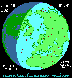 Солнечное затмение 10 июня 2021 года. 22 Май 2021 07:18 третье